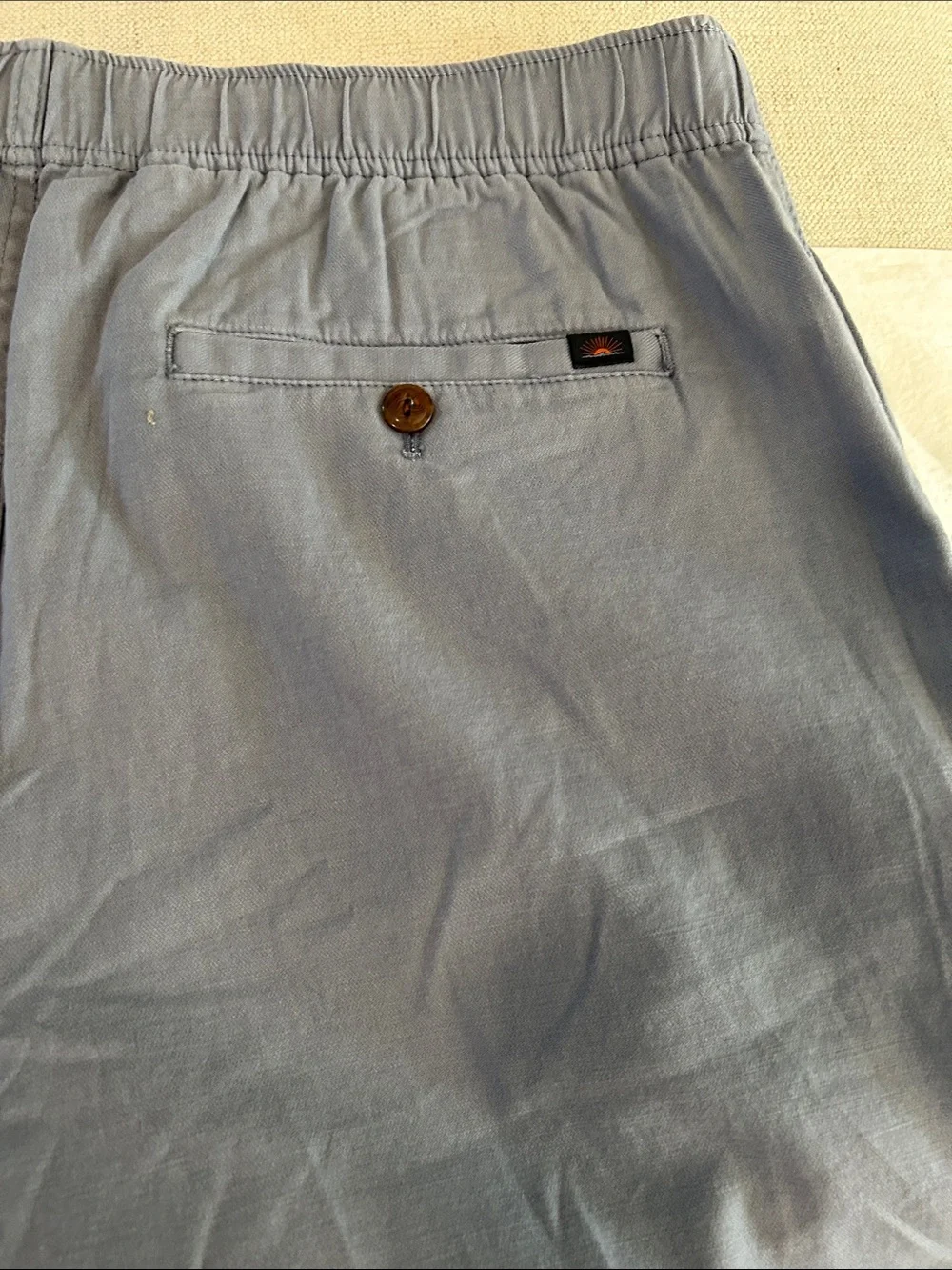 Faherty Men's Essential Drawstring Shorts, Flintstone, size XL, NEW NWT